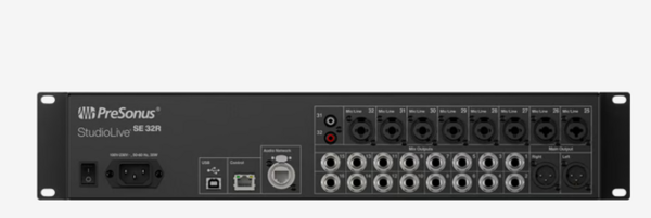 STUDIOLIVE SE 32R, 32 INPUT, 40CH DIGITAL RACK MIXER WITH 32 XMAX MIC PREAMPS